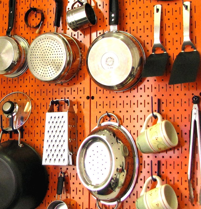 Wall Control 30-P-3232OR Orange Metal Pegboard Pack - Image 4